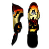 Smiley Faces Halloween Pumpkin Print Muay Thai Shin Guards-grizzshop