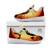 Smiley Faces Halloween Pumpkin Print White Athletic Shoes-grizzshop