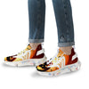 Smiley Faces Halloween Pumpkin Print White Gym Shoes-grizzshop