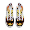 Smiley Faces Halloween Pumpkin Print White Gym Shoes-grizzshop