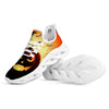 Smiley Faces Halloween Pumpkin Print White Running Shoes-grizzshop