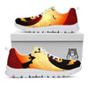 Smiley Faces Halloween Pumpkin Print White Sneaker-grizzshop