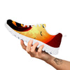 Smiley Faces Halloween Pumpkin Print White Sneaker-grizzshop