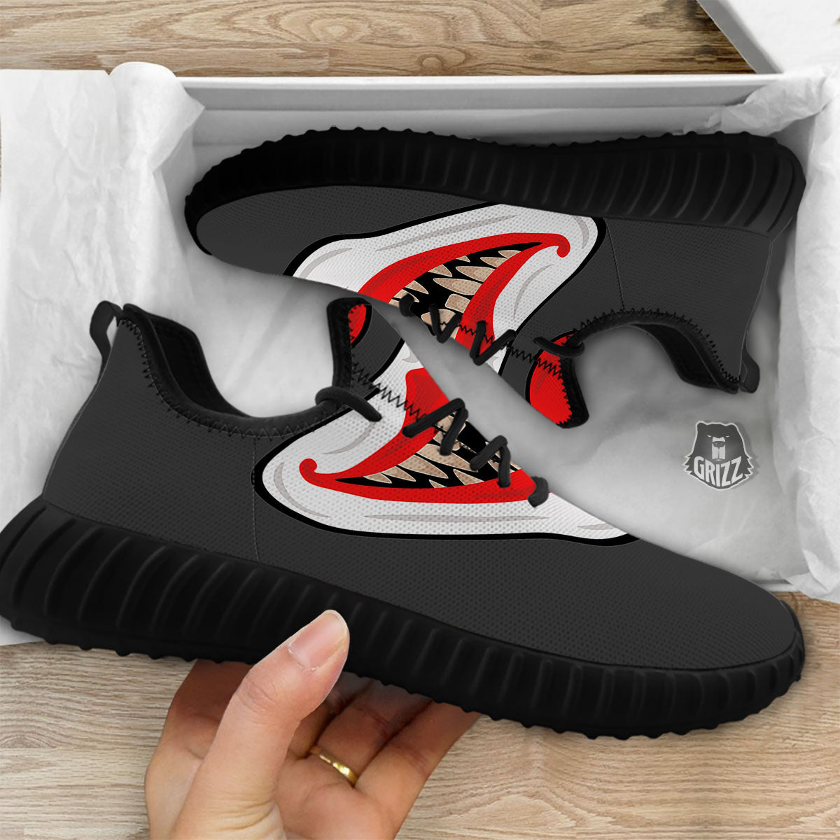 Smiling Clown Halloween Print Black Walking Shoes-grizzshop