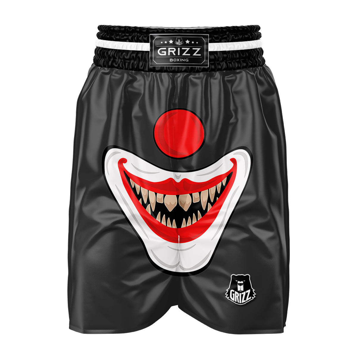 Smiling Clown Halloween Print Boxing Shorts-grizzshop