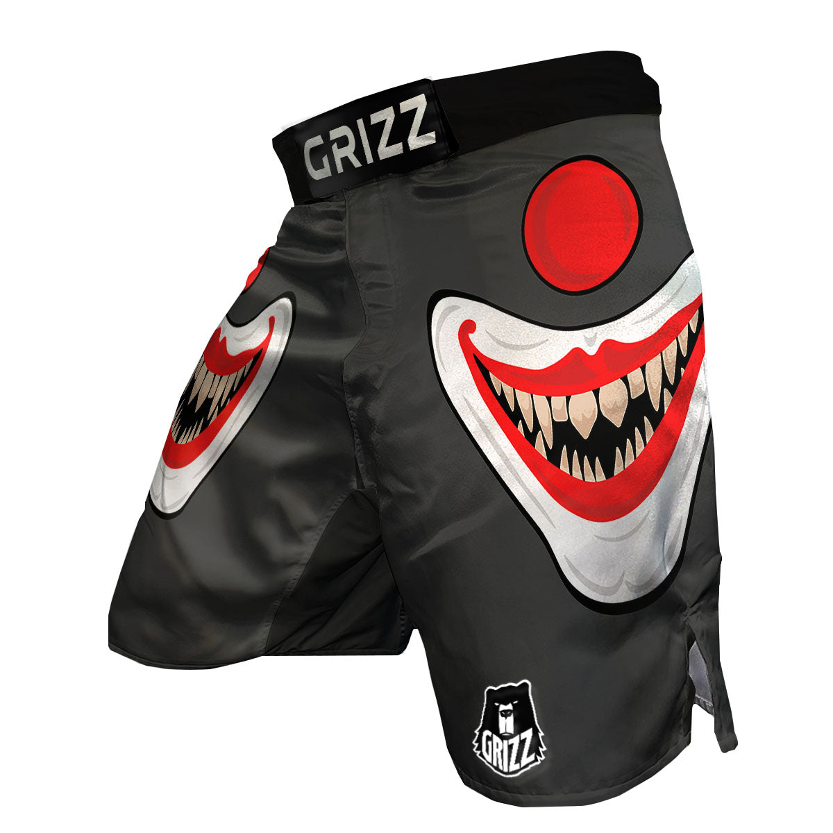 Smiling Clown Halloween Print MMA Shorts-grizzshop