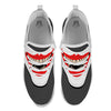 Smiling Clown Halloween Print White Athletic Shoes-grizzshop