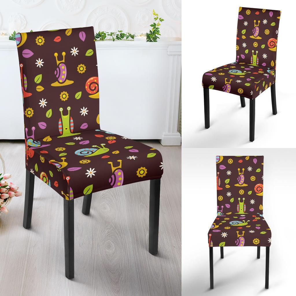 Snail Pattern Print Chair Cover-grizzshop