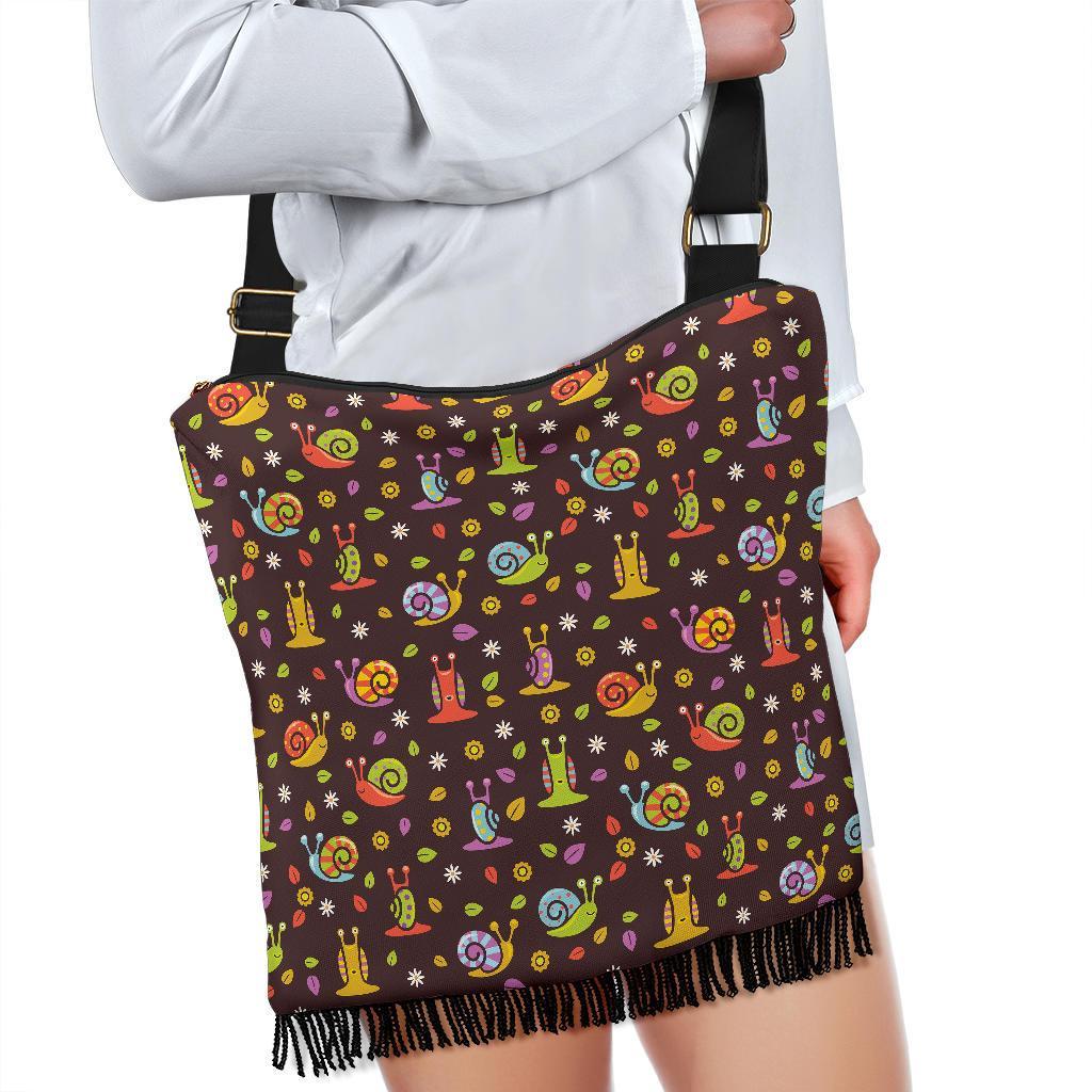 Snail Pattern Print Crossbody Bags-grizzshop