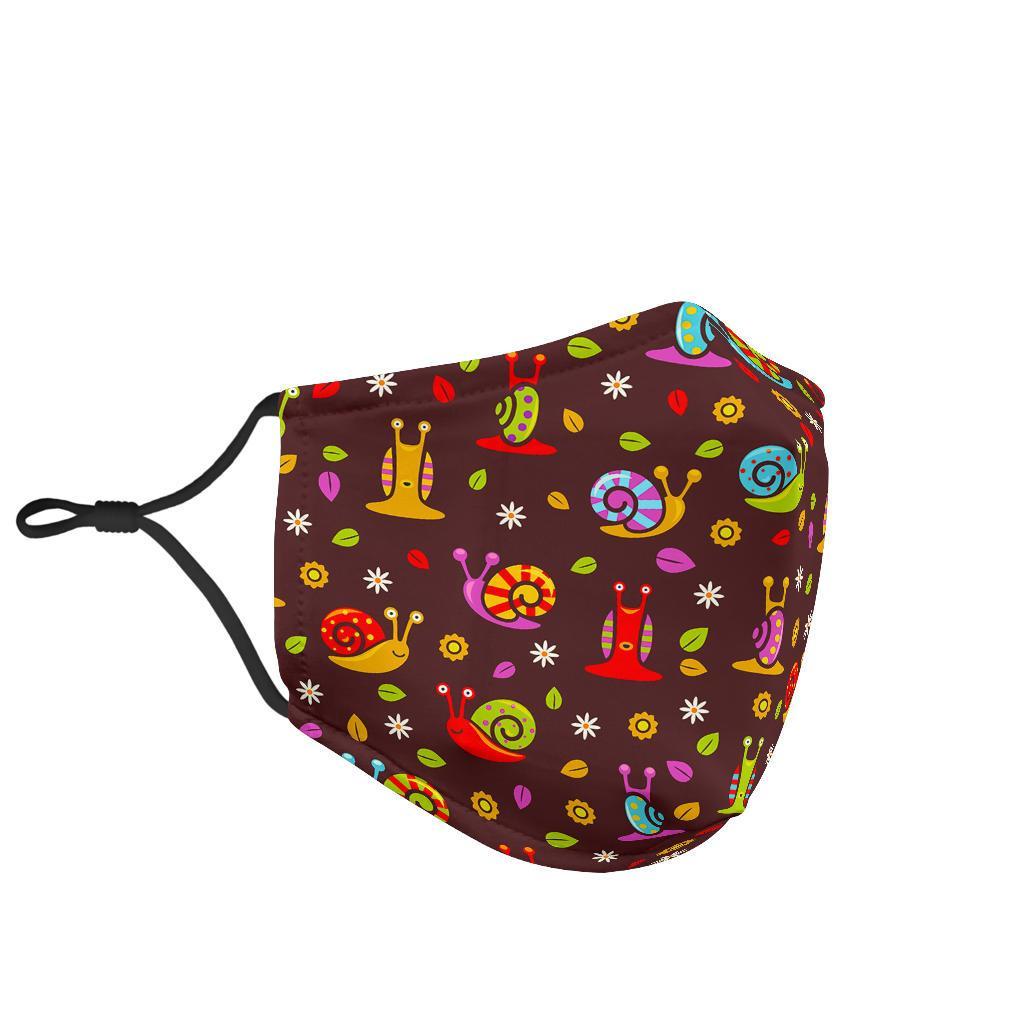 Snail Pattern Print Face Mask-grizzshop