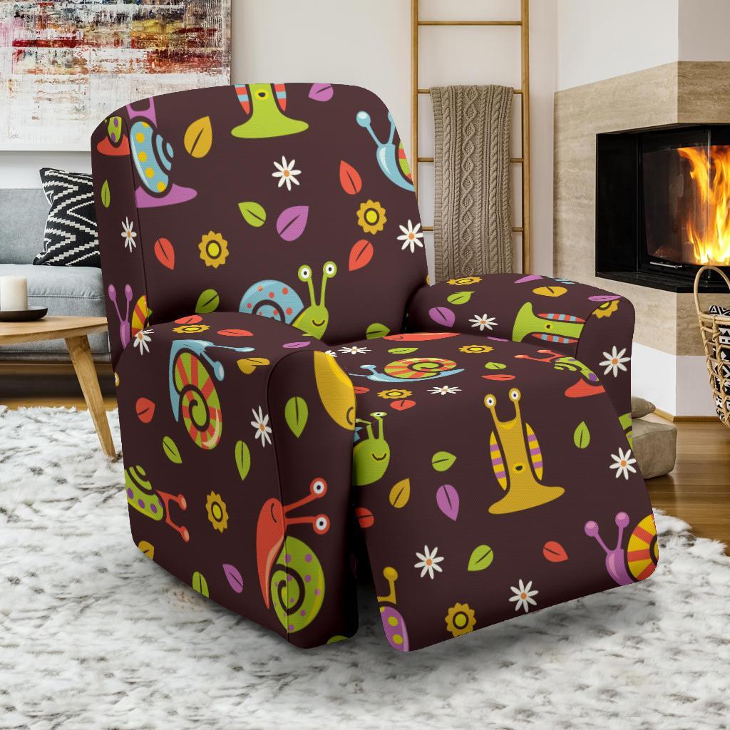 Snail Pattern Print Recliner Cover-grizzshop