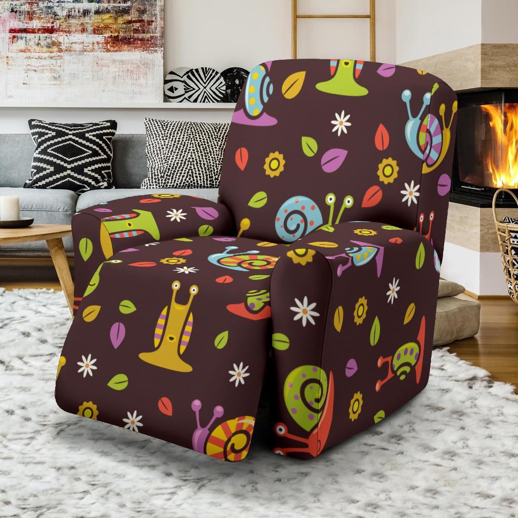 Snail Pattern Print Recliner Cover-grizzshop