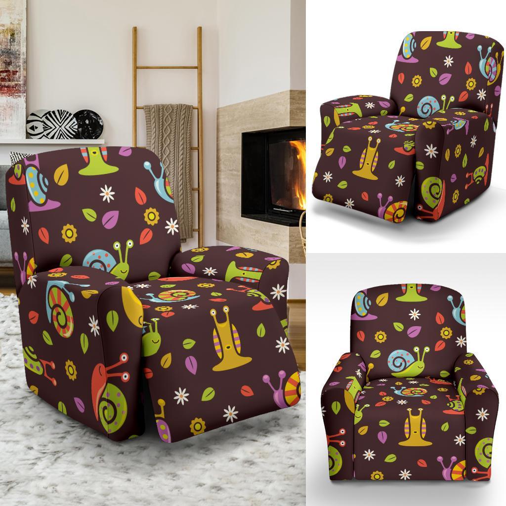 Snail Pattern Print Recliner Cover-grizzshop