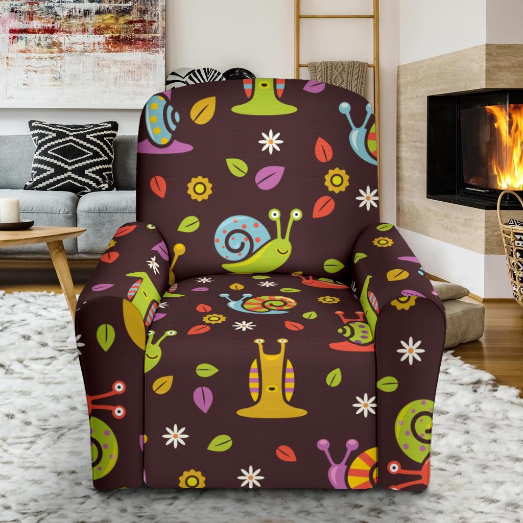 Snail Pattern Print Recliner Cover-grizzshop