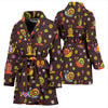 Snail Pattern Print Women Long Robe-grizzshop