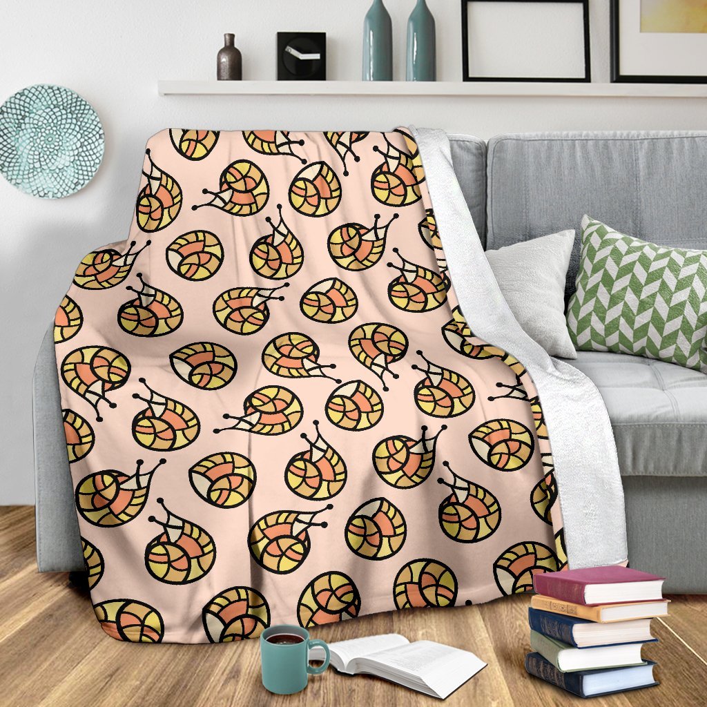 Snail Print Pattern Blanket-grizzshop