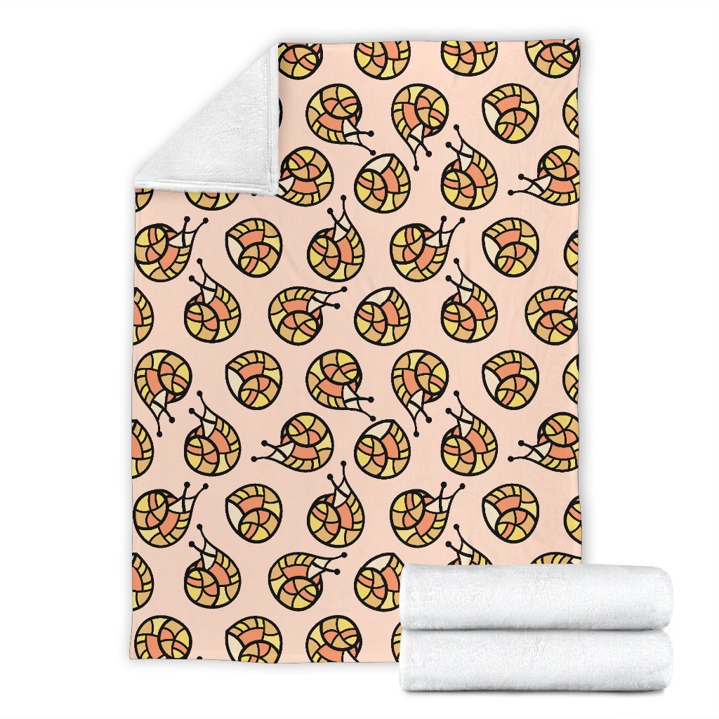 Snail Print Pattern Blanket-grizzshop