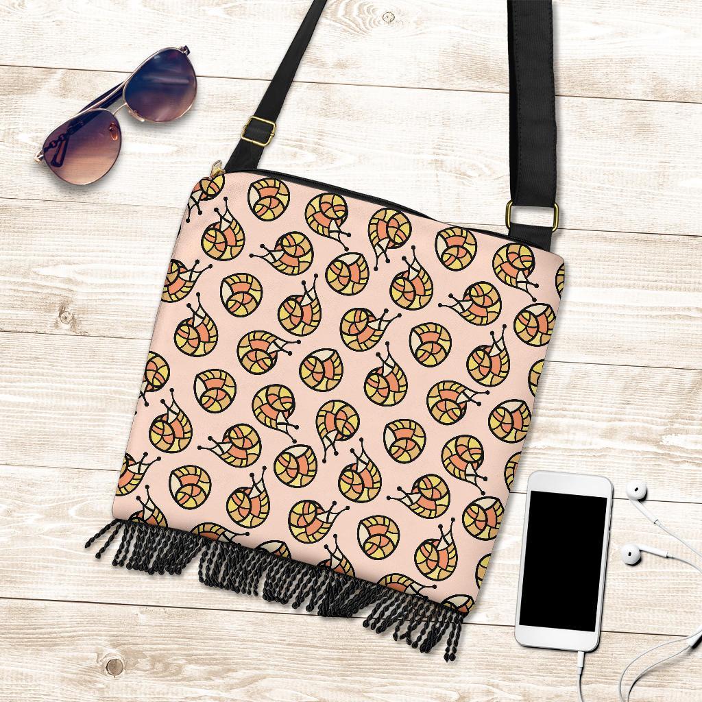 Snail Print Pattern Crossbody Bags-grizzshop