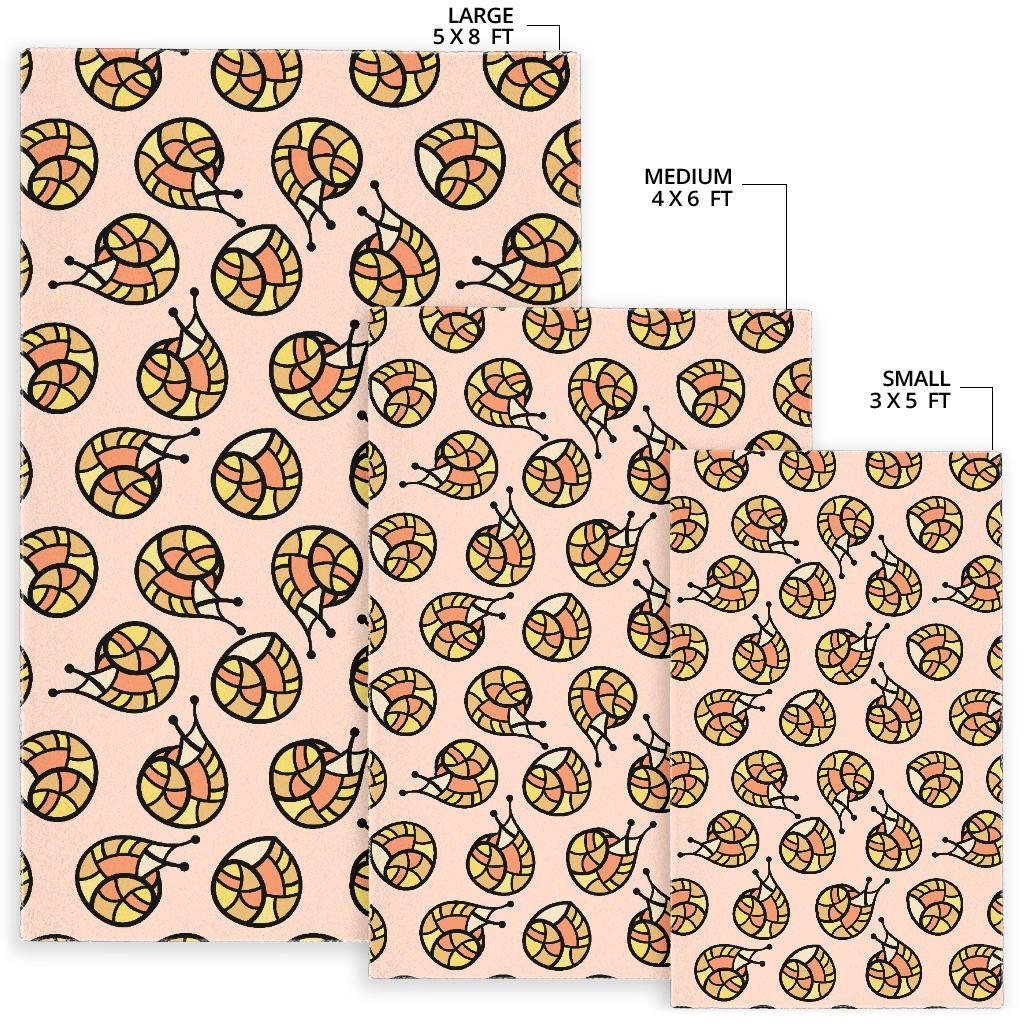 Snail Print Pattern Floor Mat-grizzshop