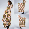 Snail Print Pattern Hooded Blanket-grizzshop