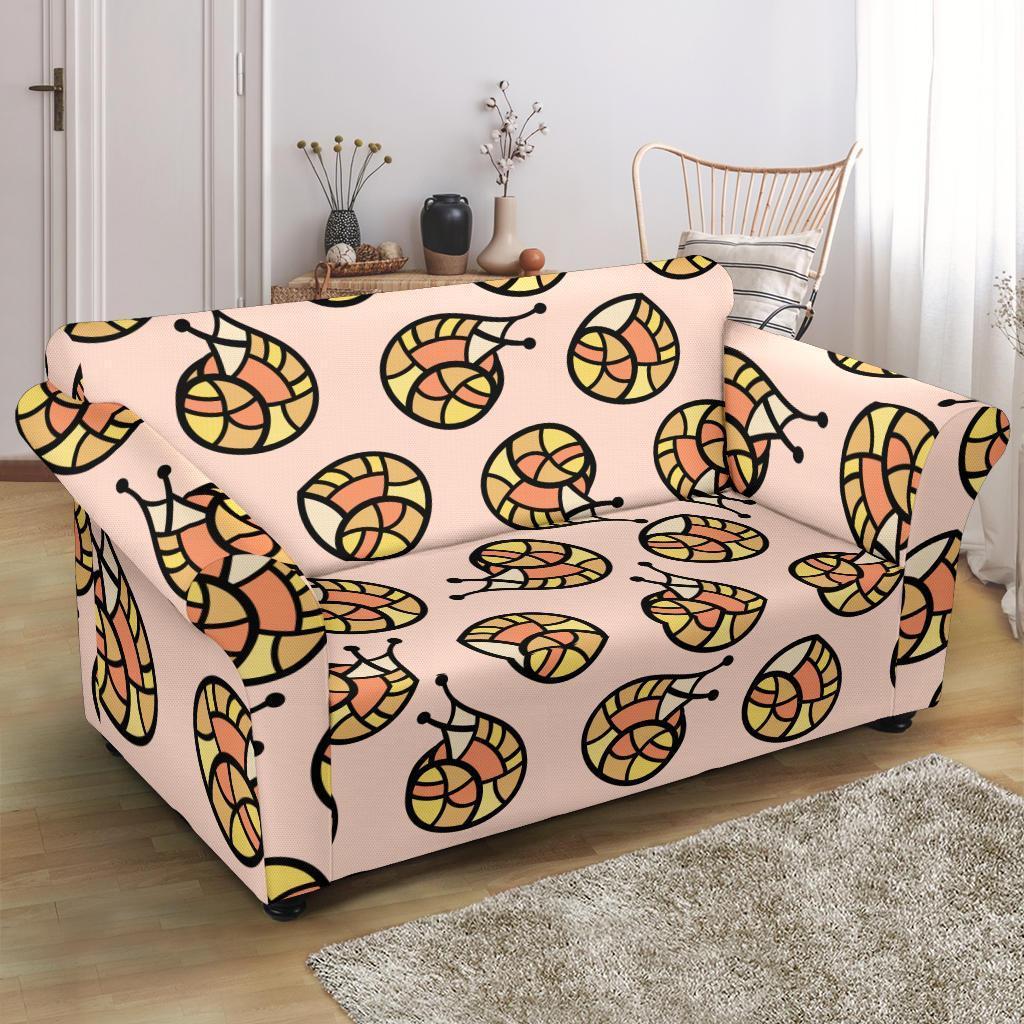 Snail Print Pattern Loveseat Cover-grizzshop