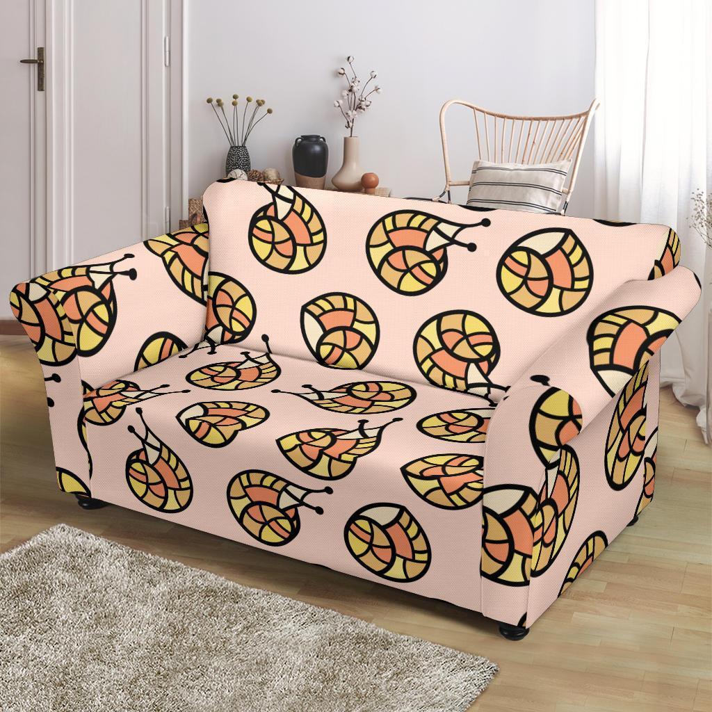 Snail Print Pattern Loveseat Cover-grizzshop