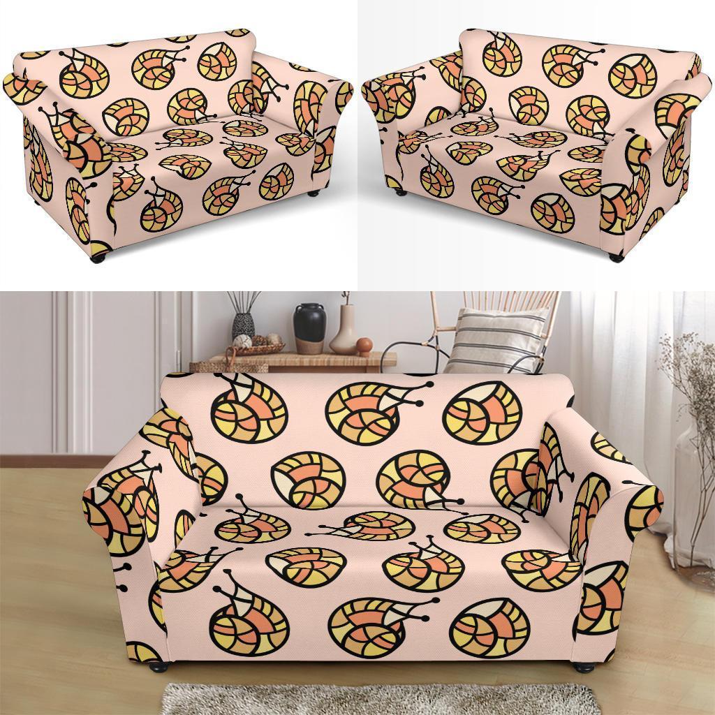 Snail Print Pattern Loveseat Cover-grizzshop