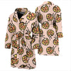 Snail Print Pattern Men Long Robe-grizzshop