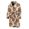 Snail Print Pattern Men Long Robe-grizzshop