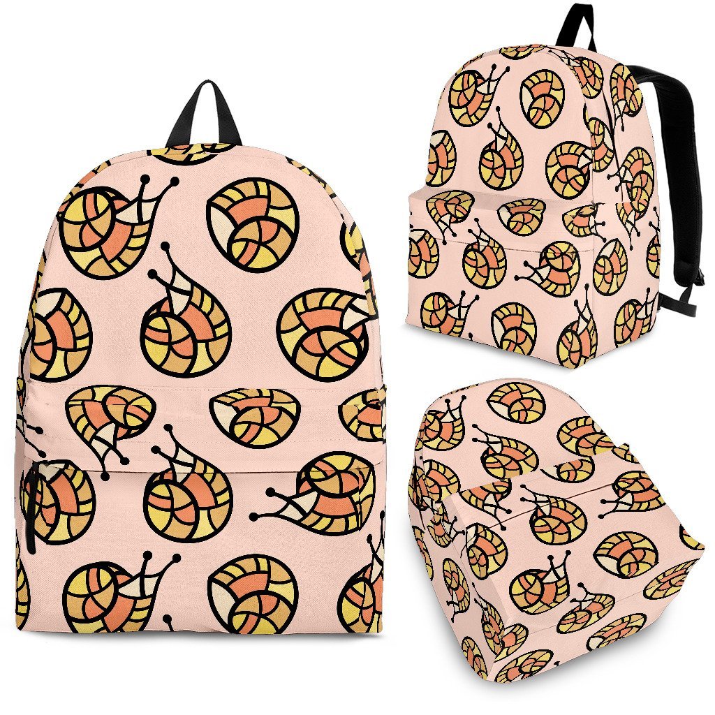 Snail Print Pattern Premium Backpack-grizzshop