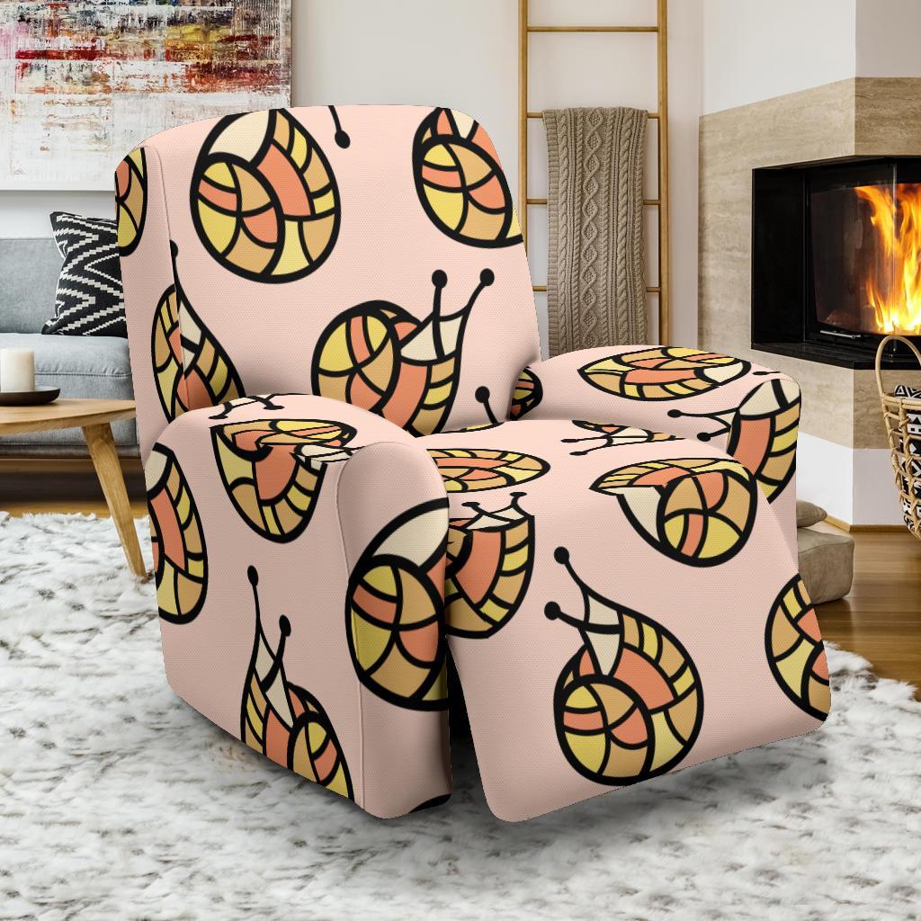 Snail Print Pattern Recliner Cover-grizzshop