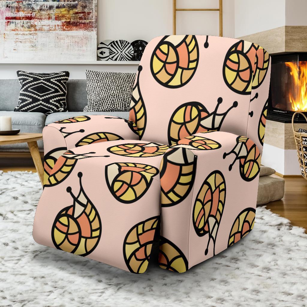 Snail Print Pattern Recliner Cover-grizzshop