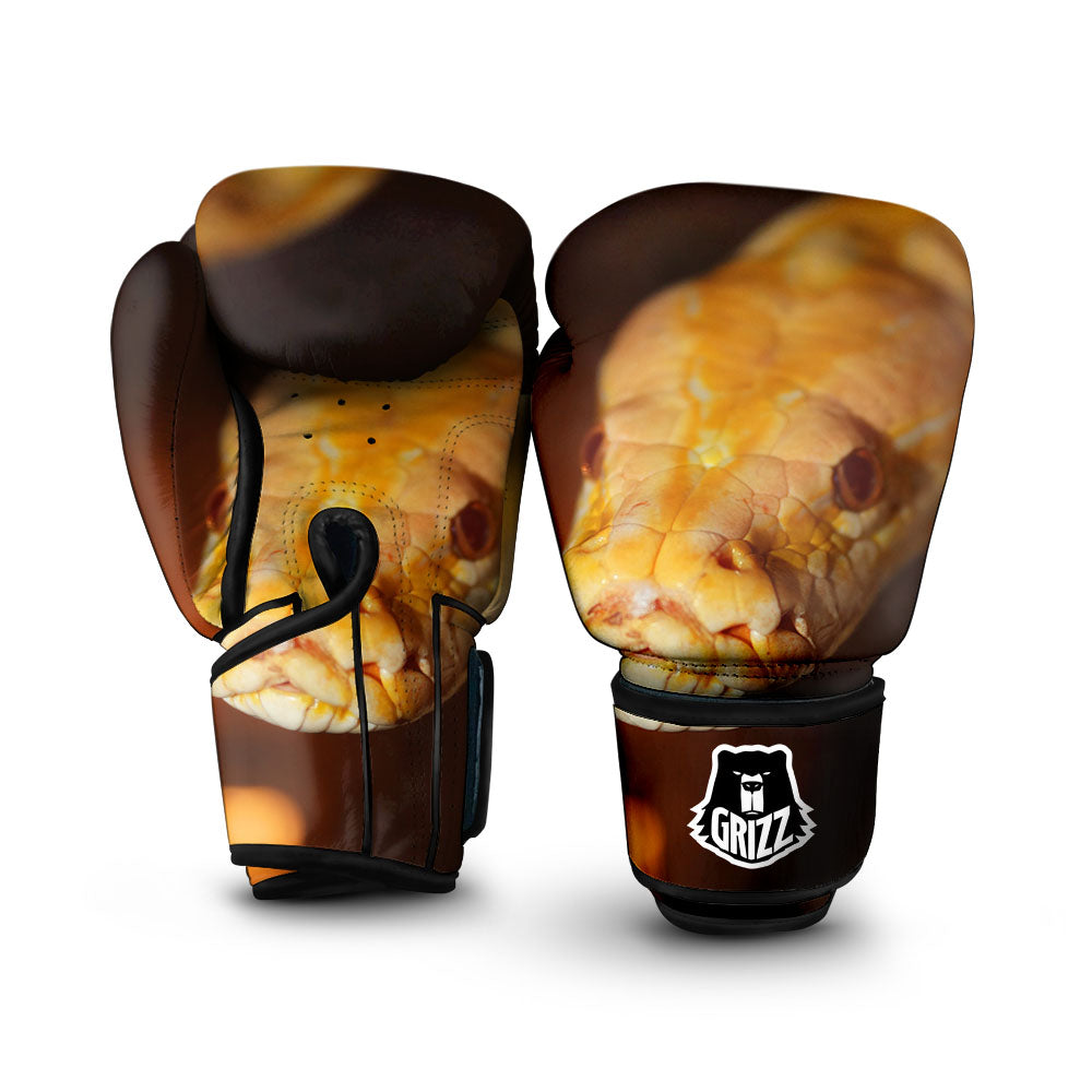 Snake Albino Print Boxing Gloves-grizzshop