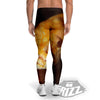 Snake Albino Print Men's Leggings-grizzshop