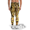 Snake Burmese Python Print Men's Leggings-grizzshop