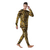 Snake Burmese Python Print Men's Pajamas-grizzshop