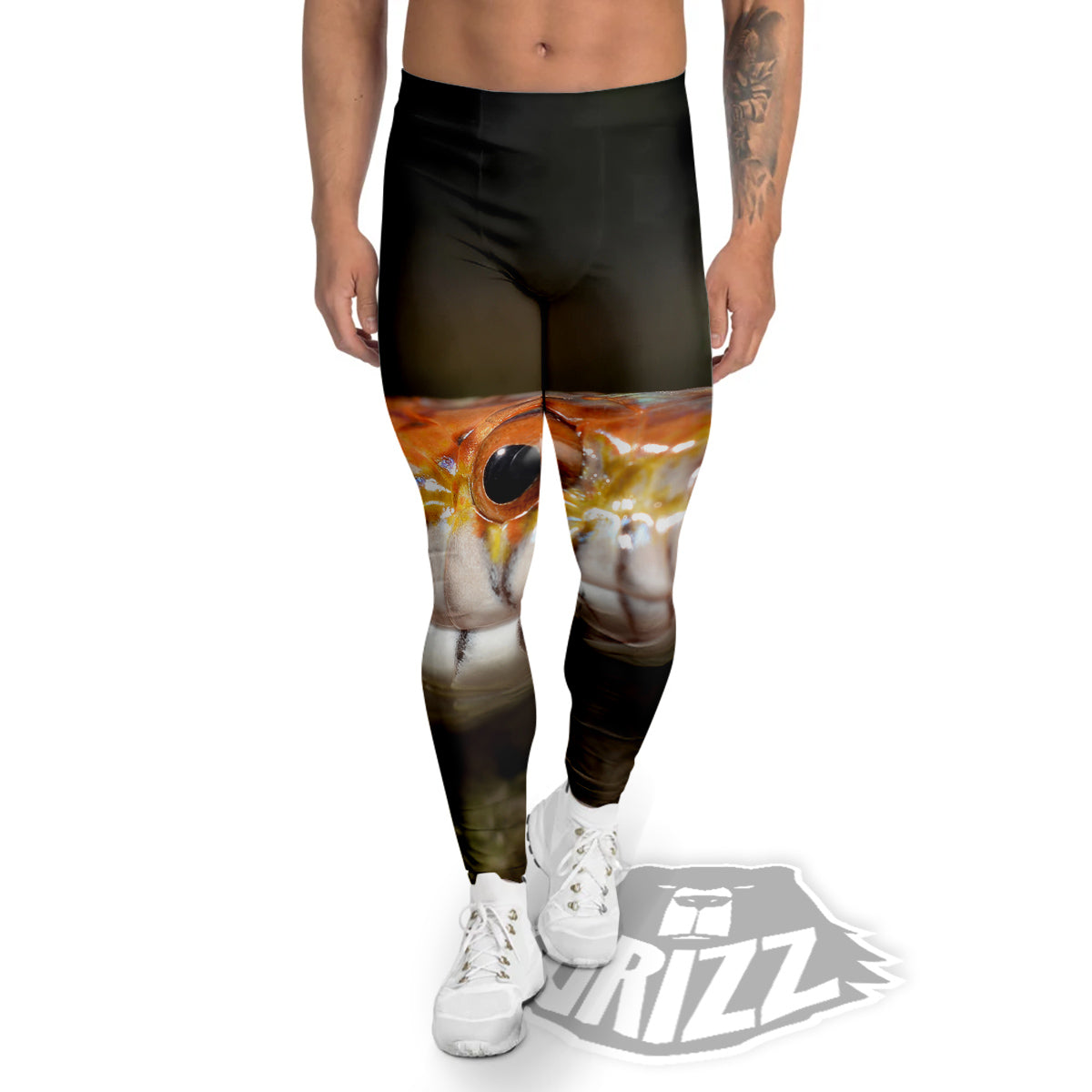 Snake Corn Print Men's Leggings-grizzshop