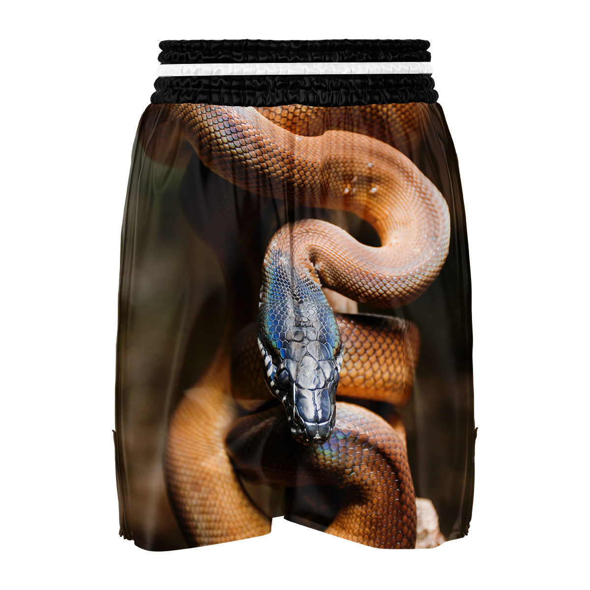 Snake Leiopython Print Boxing Shorts-grizzshop