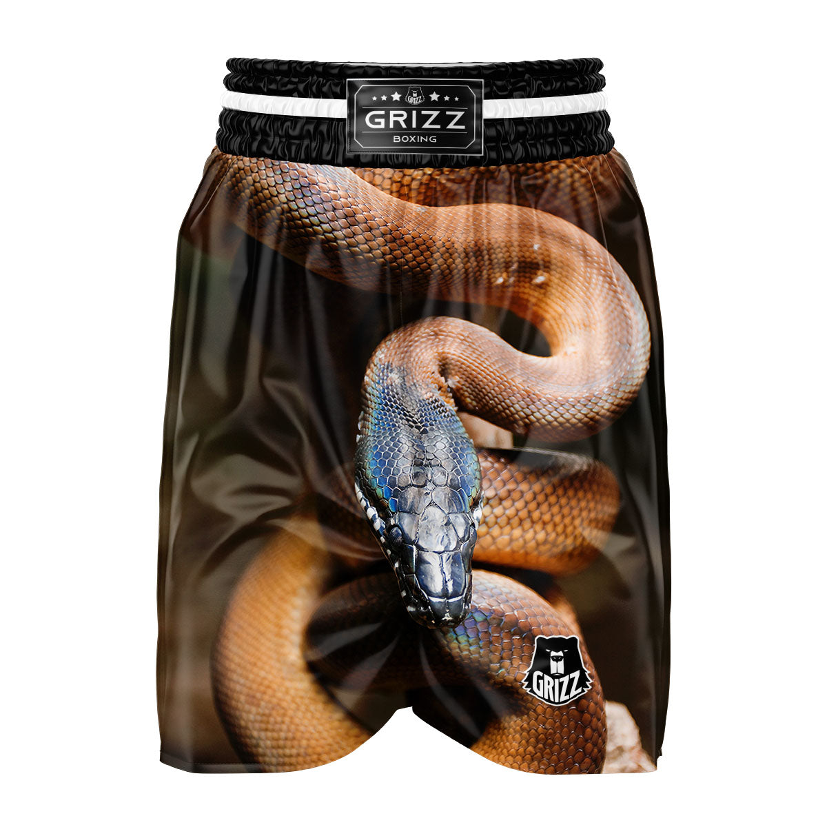 Snake Leiopython Print Boxing Shorts-grizzshop