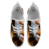 Snake Leiopython Print White Athletic Shoes-grizzshop