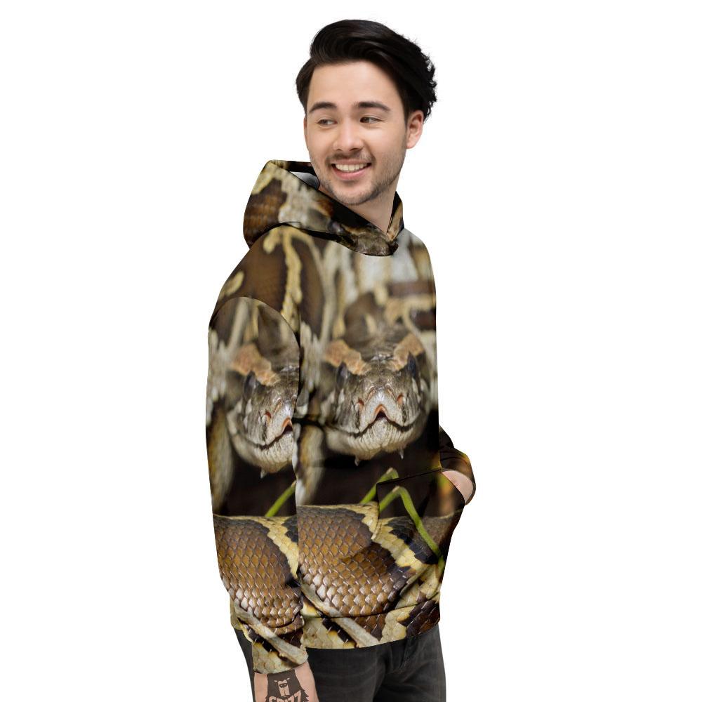 Snake Python Print Men's Hoodie-grizzshop