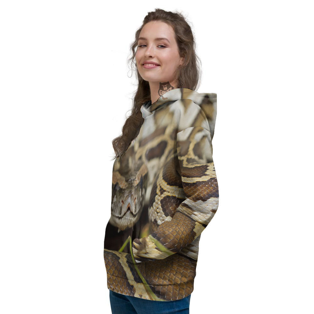 Snake Python Print Women's Hoodie-grizzshop