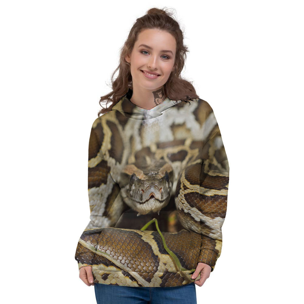 Snake Python Print Women's Hoodie-grizzshop