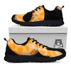 Snake Python Yellow Print Black Sneaker-grizzshop