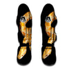 Snake Python Yellow Print Muay Thai Shin Guards-grizzshop