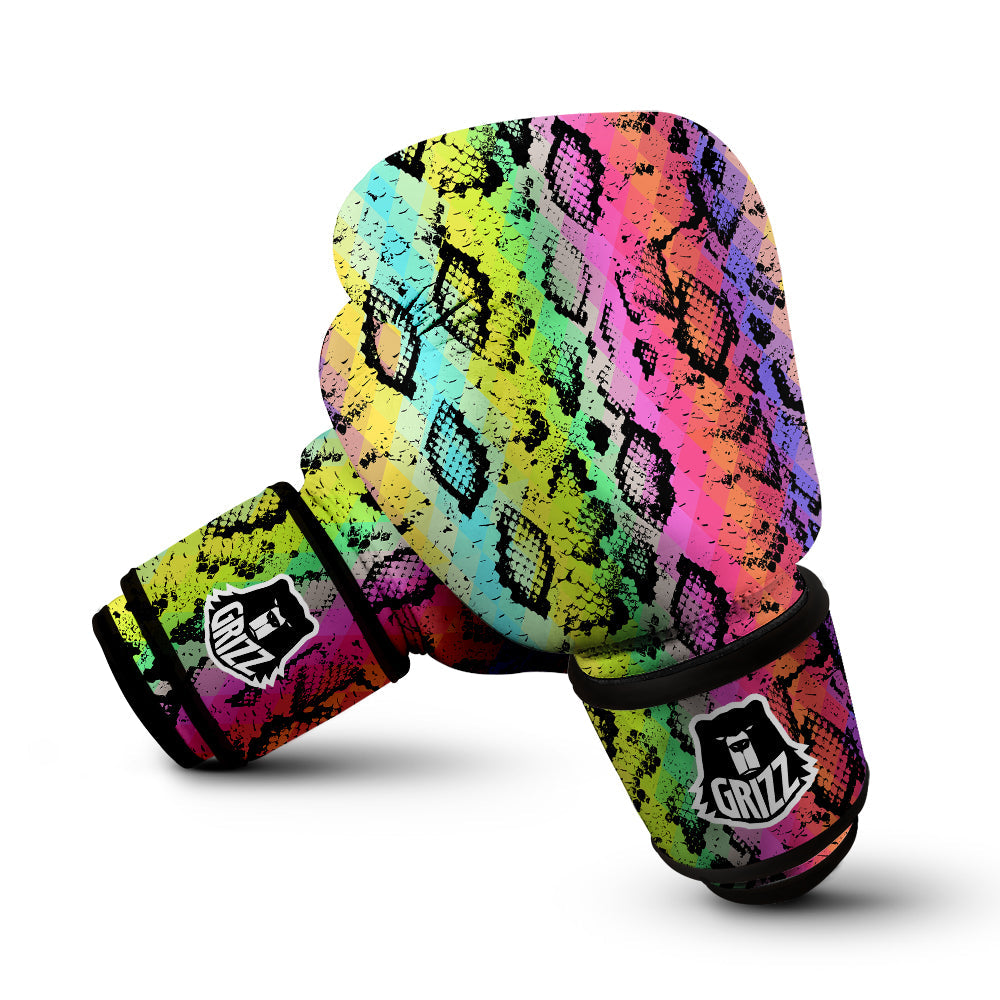 Snake Skin Psychedelic Print Boxing Gloves Grizzshopping Snake Skin Psychedelic Print Boxing Gloves Grizzshopping