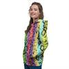 Snake Skin Psychedelic Print Women's Hoodie-grizzshop