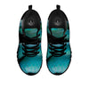 Snake Turquoise Print Black Sneaker-grizzshop