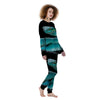 Snake Turquoise Print Women's Pajamas-grizzshop