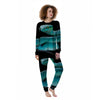 Snake Turquoise Print Women's Pajamas-grizzshop